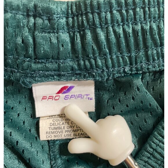 Vintage Pro Spirit Mens Size XL Green Athletic Shorts Drawstring Elastic Waist - Picture 4 of 5